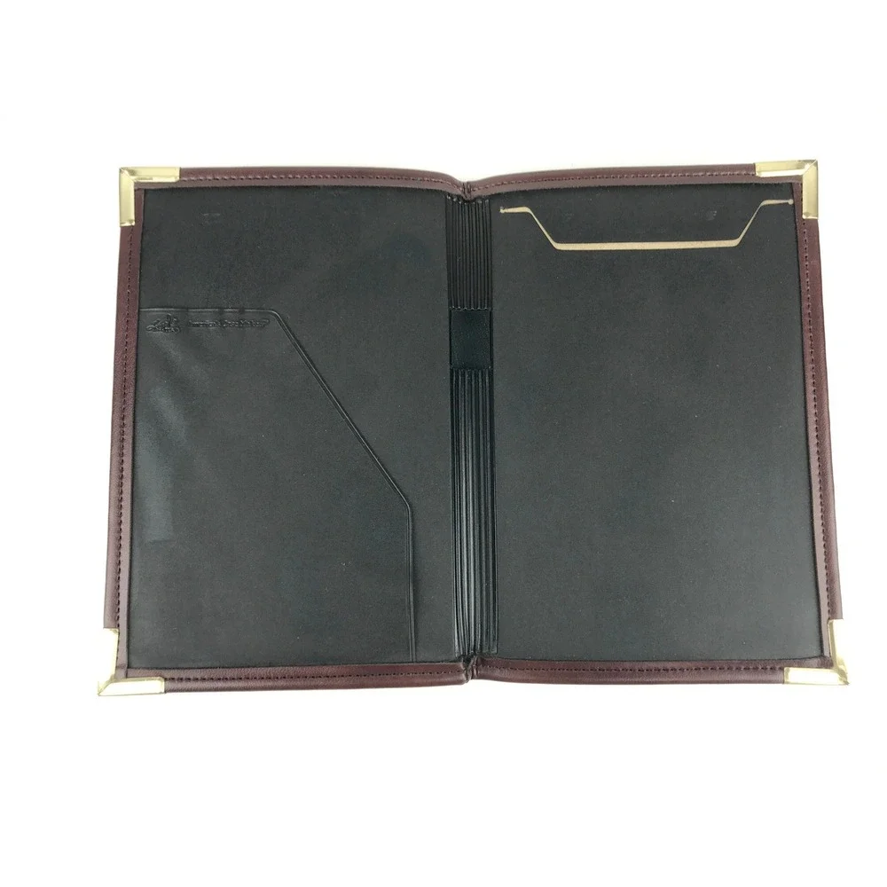 Anheuser-Busch Budweiser Eagle Logo Leather Portfolio Case Folio‎ Hazel USA